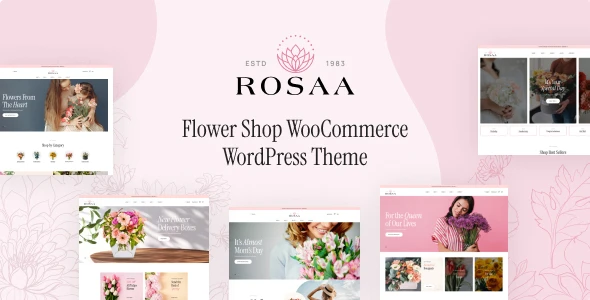 Rosaa – Flower Shop WordPress Theme