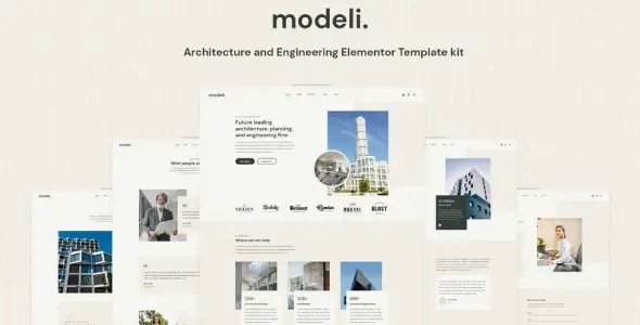 Modeli – Architecture & Engineering Elementor Template kit