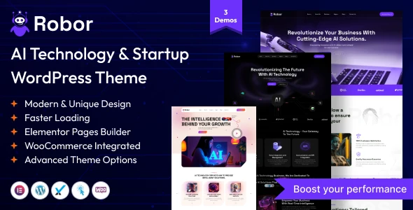 Robor – AI and Automation Integration WordPress Theme