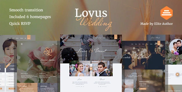 Lovus – Wedding Planner WordPress Theme