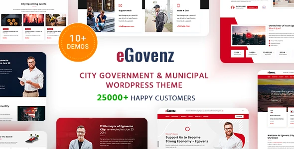 eGovenz – City Government WordPress Theme