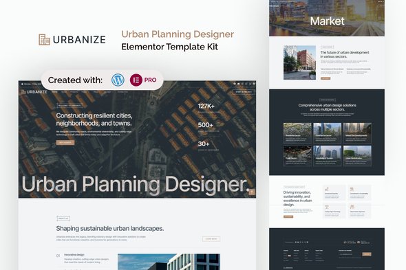 Urbanize - Urban Planning Designer Elementor Template Kit