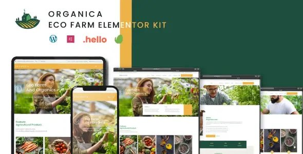 Organica – Eco Farm Elementor Template Kit