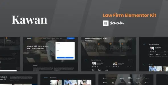 Kawan – Law Firm Elementor Template Kit